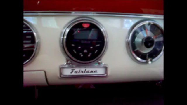 1955 Ford 5MF AM radio with Bluetooth and LED installed.