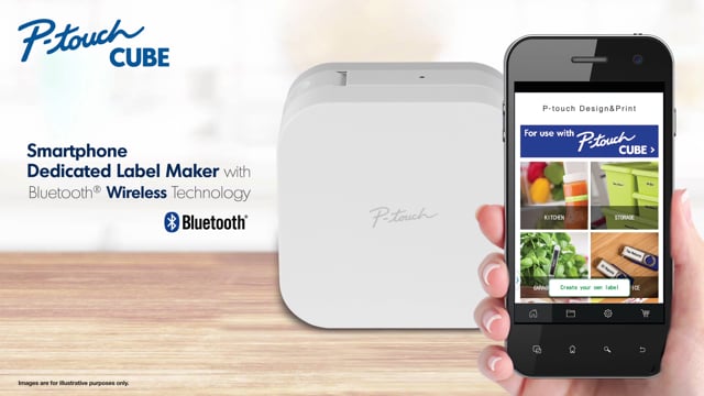 テプラ brother PT-P300BT P-touch CUBE PT-P300BT Bluetooth® Connected Label Maker | Brother