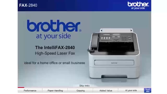 Brother Fax-2840 | High Speed Laser Fax Machine