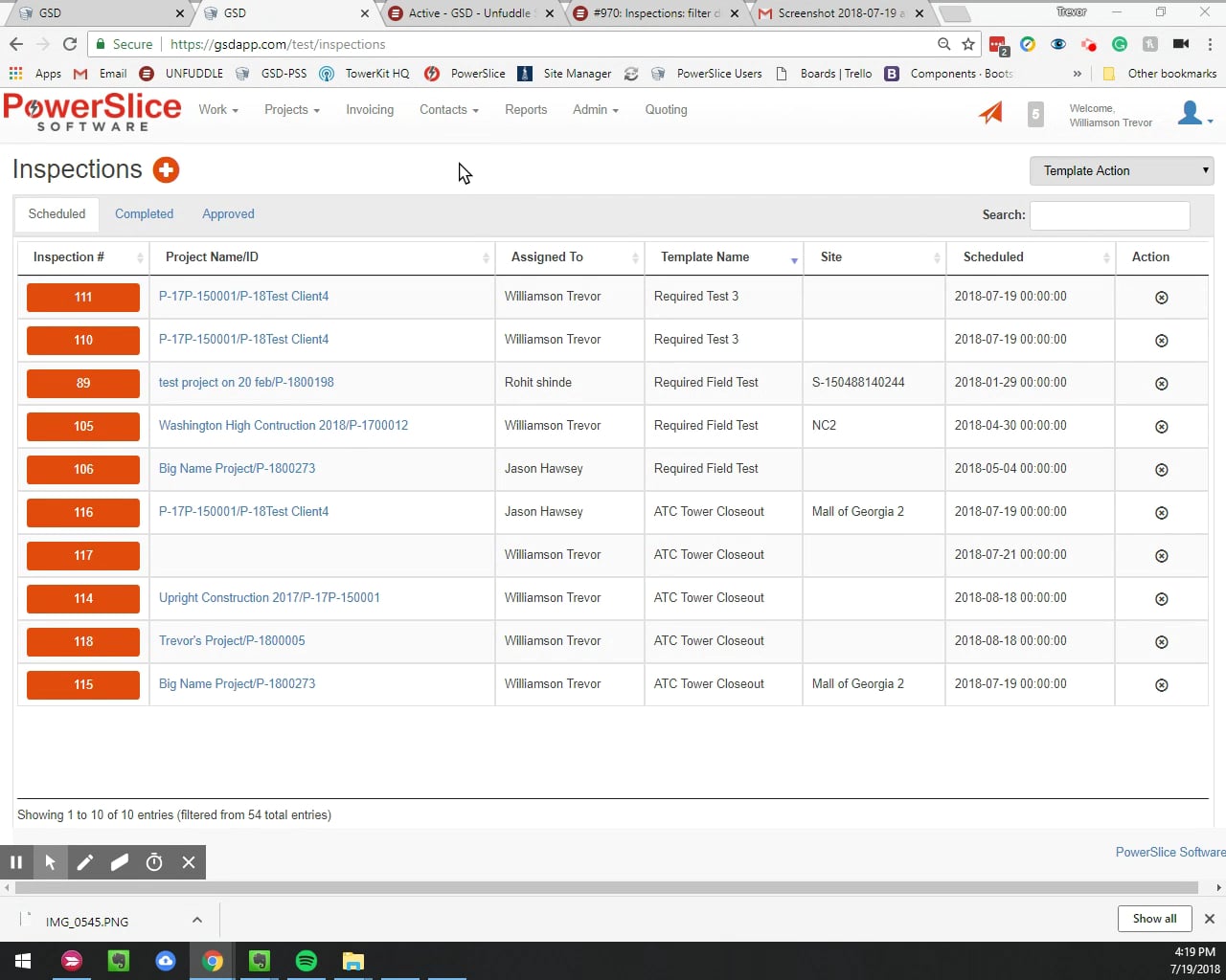 Schedule Task Inspection on Vimeo