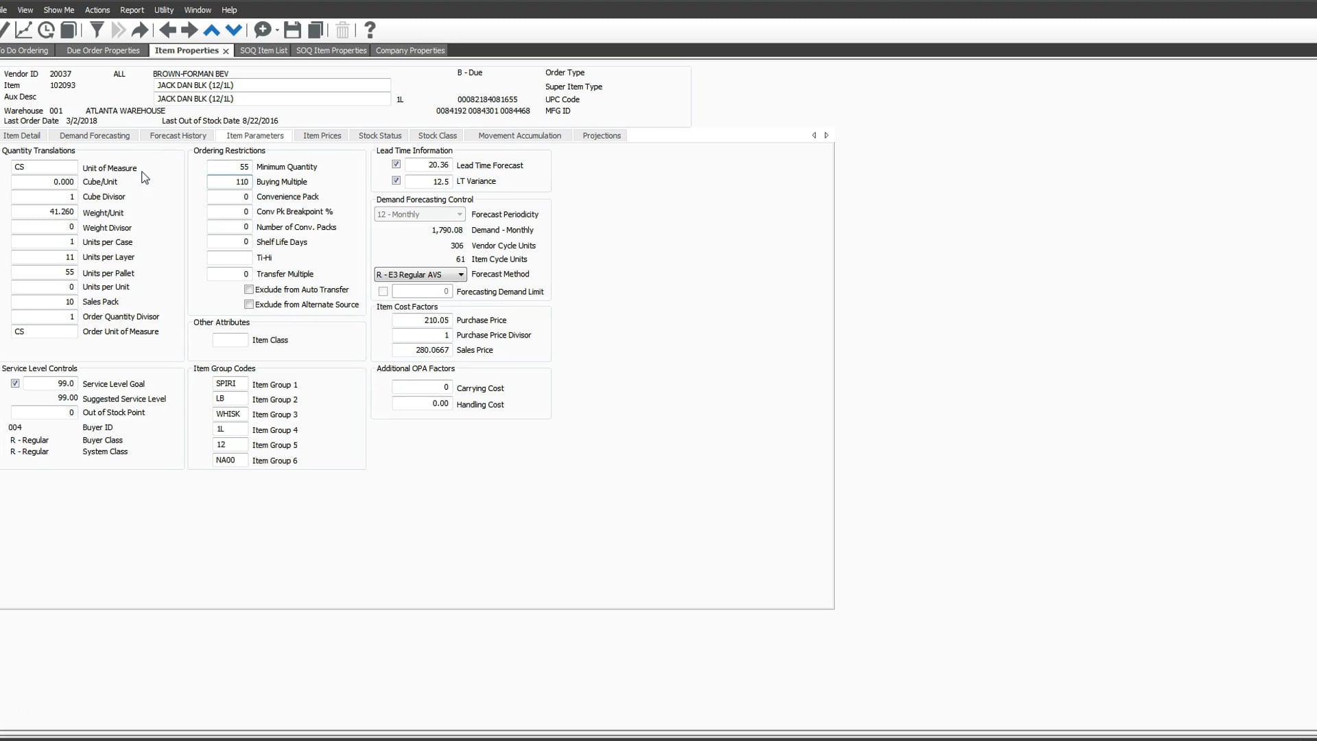 SI 8 - E3 Item Parameters_Part 1