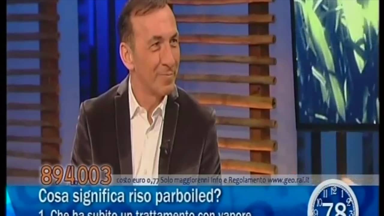 Il Prof. Antonello Paparella in TV (Geo, 8 dicembre 2015), Riso ...