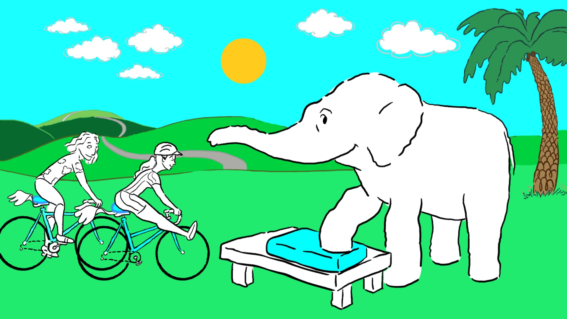 UltraPedic Bike Seat Cushion Cartoon