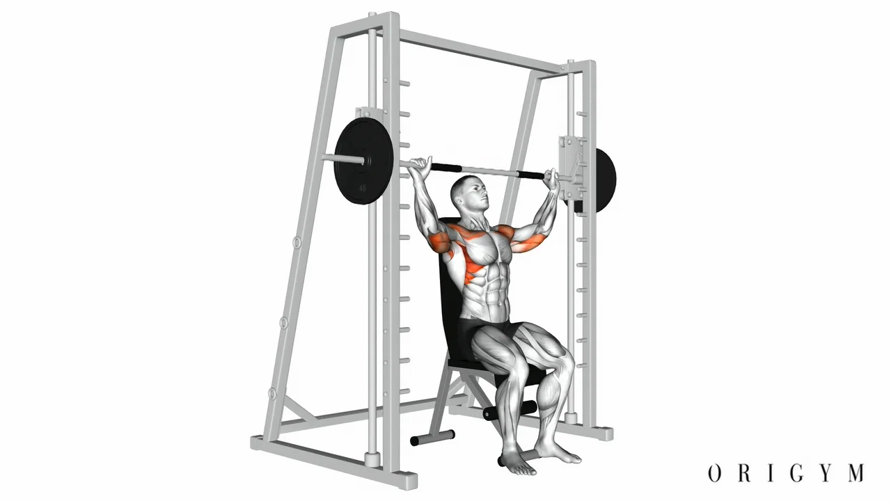 smith machine overhead shoulder press