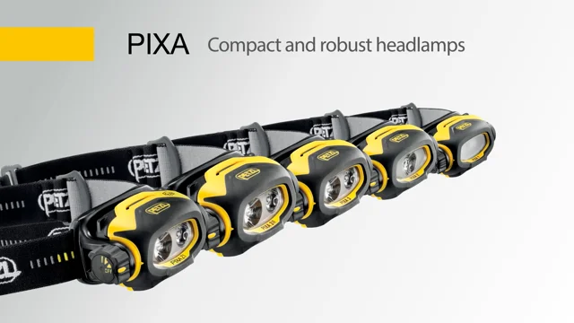 Linterna frontal Petzl PIXA 3, 100 lm, alcance 90 m, batería AA, ATEX, IP67