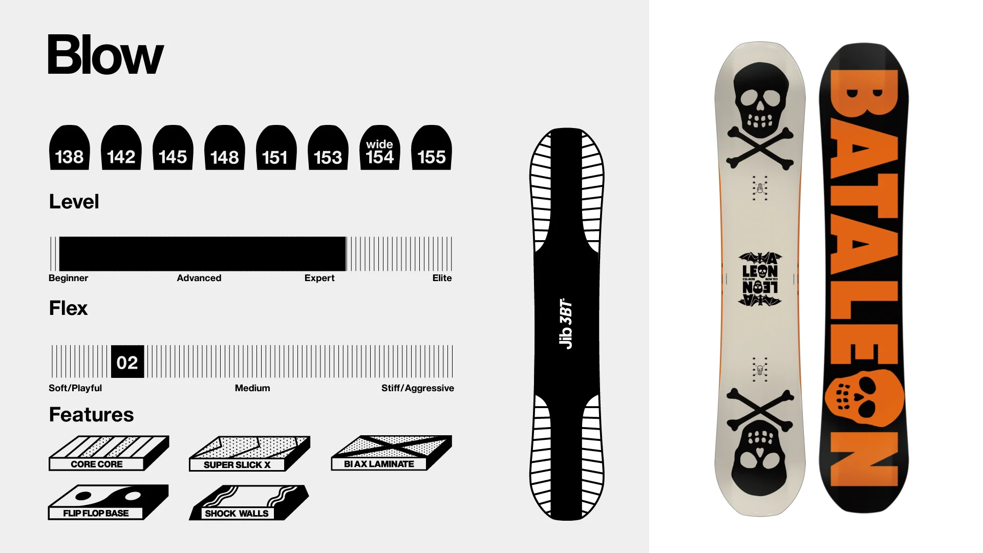 Bataleon Blow 153cm 19-20 バタレオン bataleon_blow_snowboard_2024_s