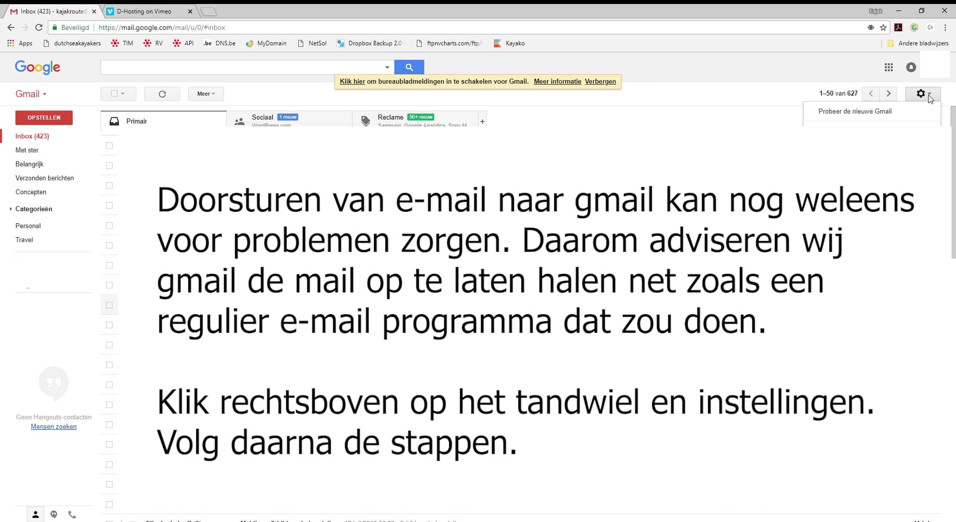 Mail versturen via Gmail on Vimeo
