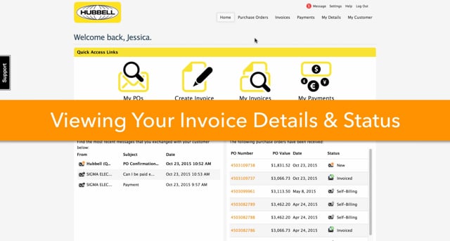 Viewing Your Invoice Details - Hubbell