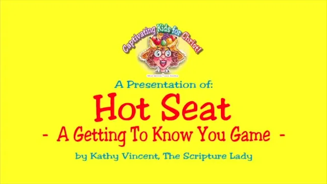 You're In the Hot Seat - A Fun Downloadable Get-To-Know-You-Game for  Christian Kids