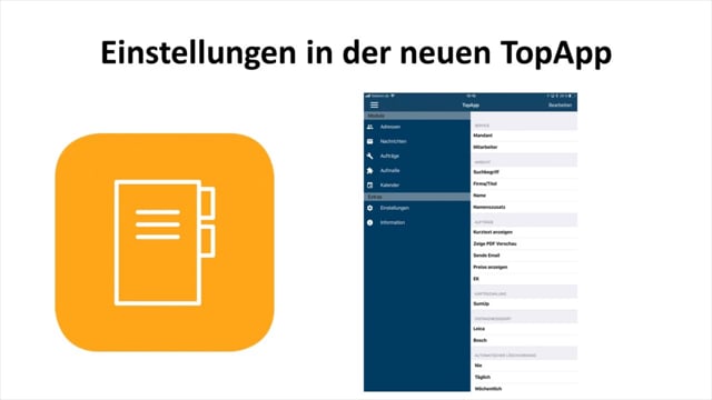 Einrichtung und Installation TopApp