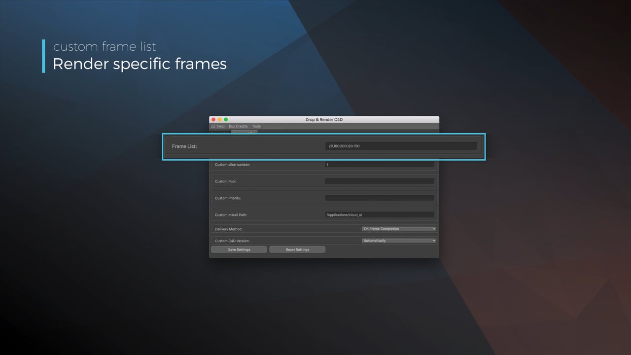 Submit a custom frame range to the farm - Video tutorial thumbnail