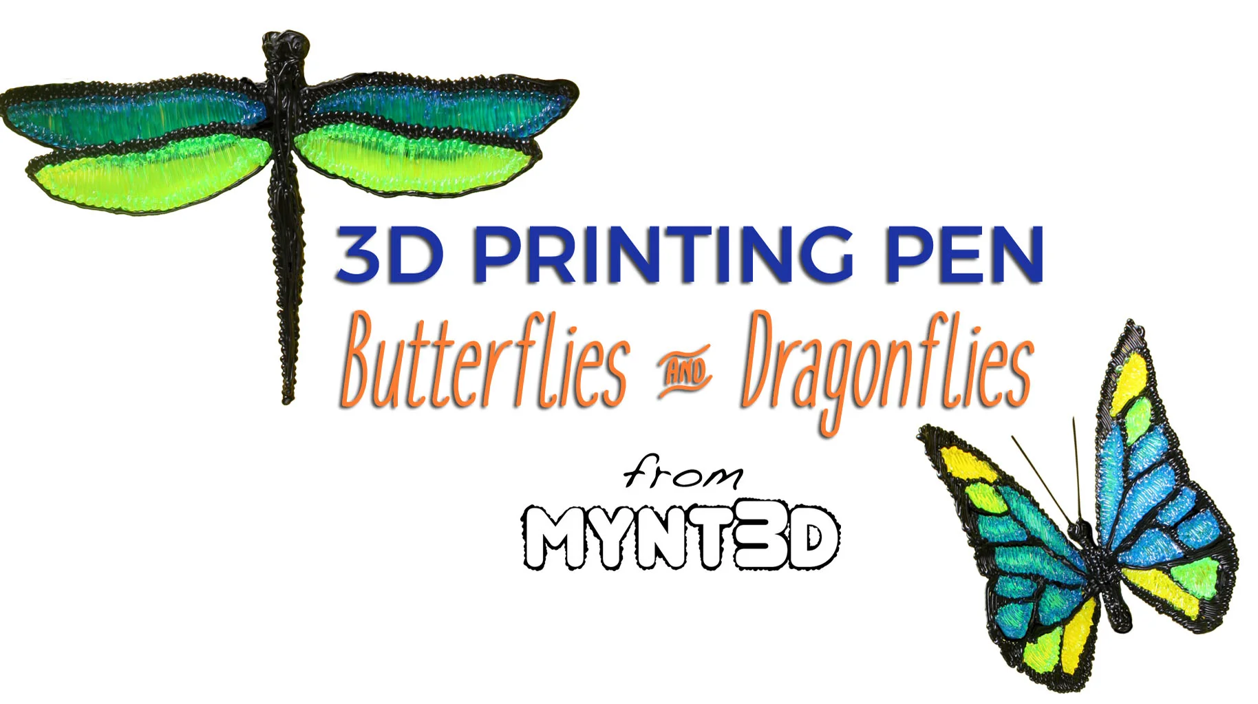 3D Pen Dragonfly How to Draw DIY 