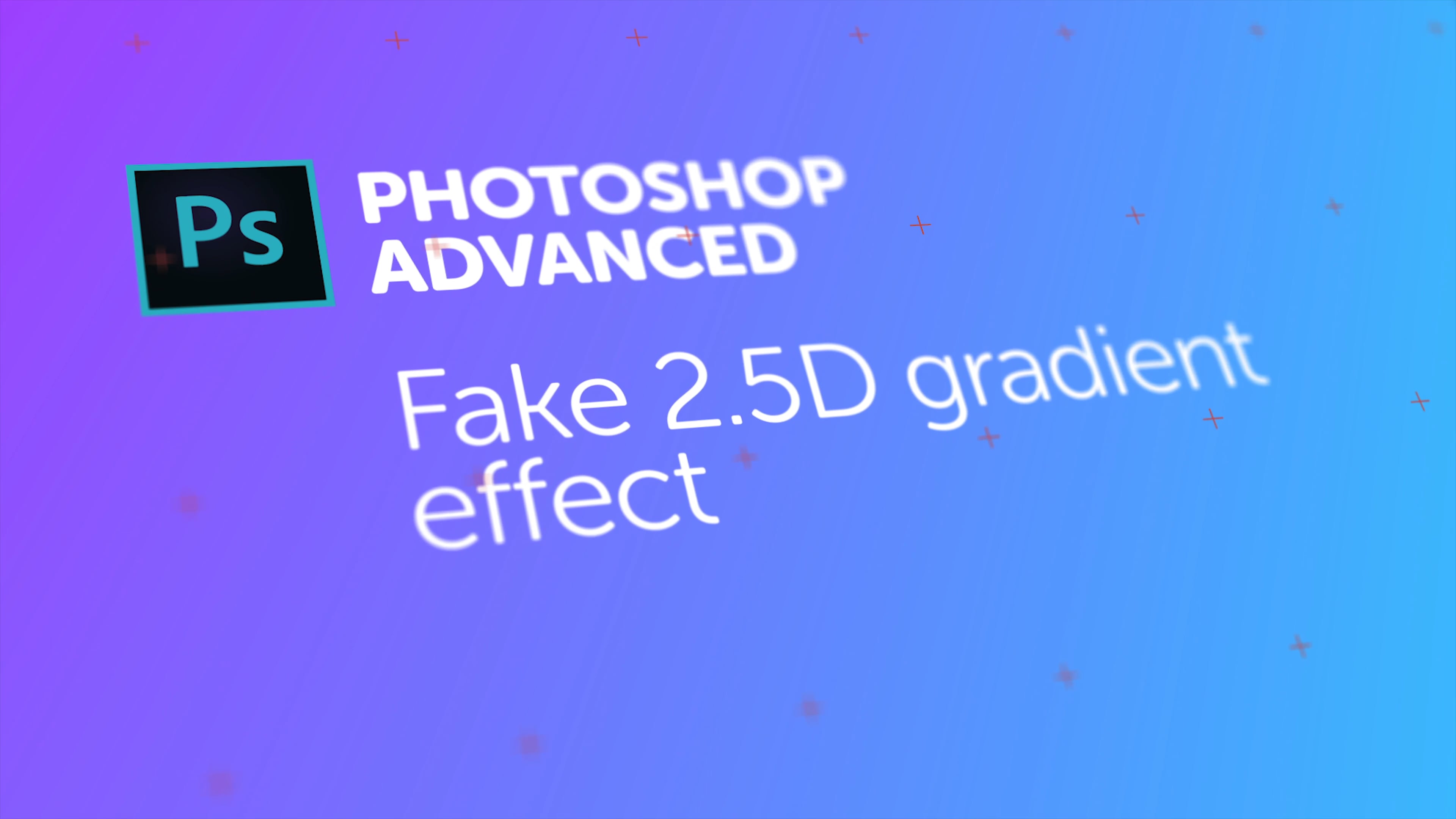 Fake 2.5D gradient effect with paths in Photoshop | Bring Your Own Laptop