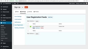 Gravity Forms with User Registration