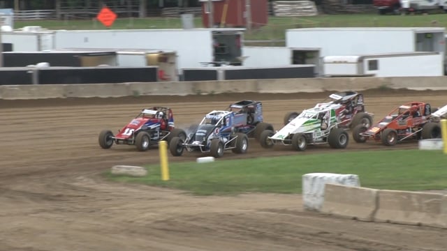 POWRI Lucas Oil WAR Wild-Card Sprint Car League- Champaign County Fairgrounds  7/20/18