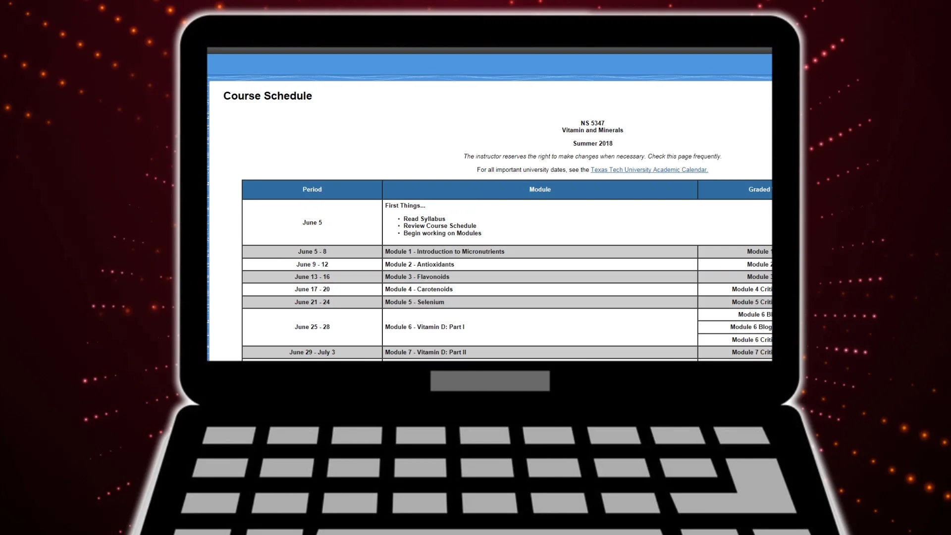 Texas Tech Online Masters on Vimeo