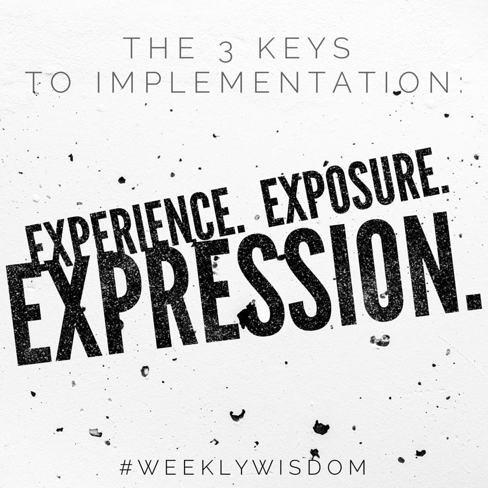 WW #419 - Three E's of Implementation