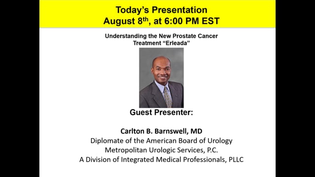 Erleada-Understanding this New Prostate Cancer Treatment with Dr. Carlton Barnswell