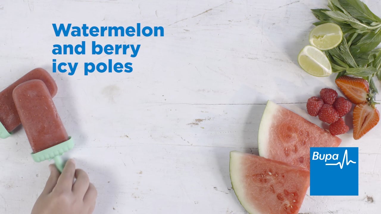 Bupa - Healthy Recipe - Watermelon icy poles