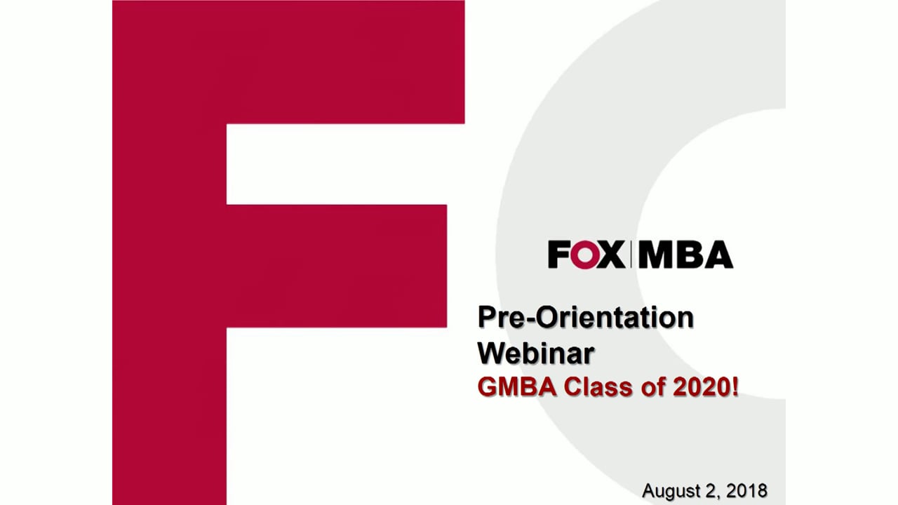 Pre Orientation Webinar – Meet the Faculty