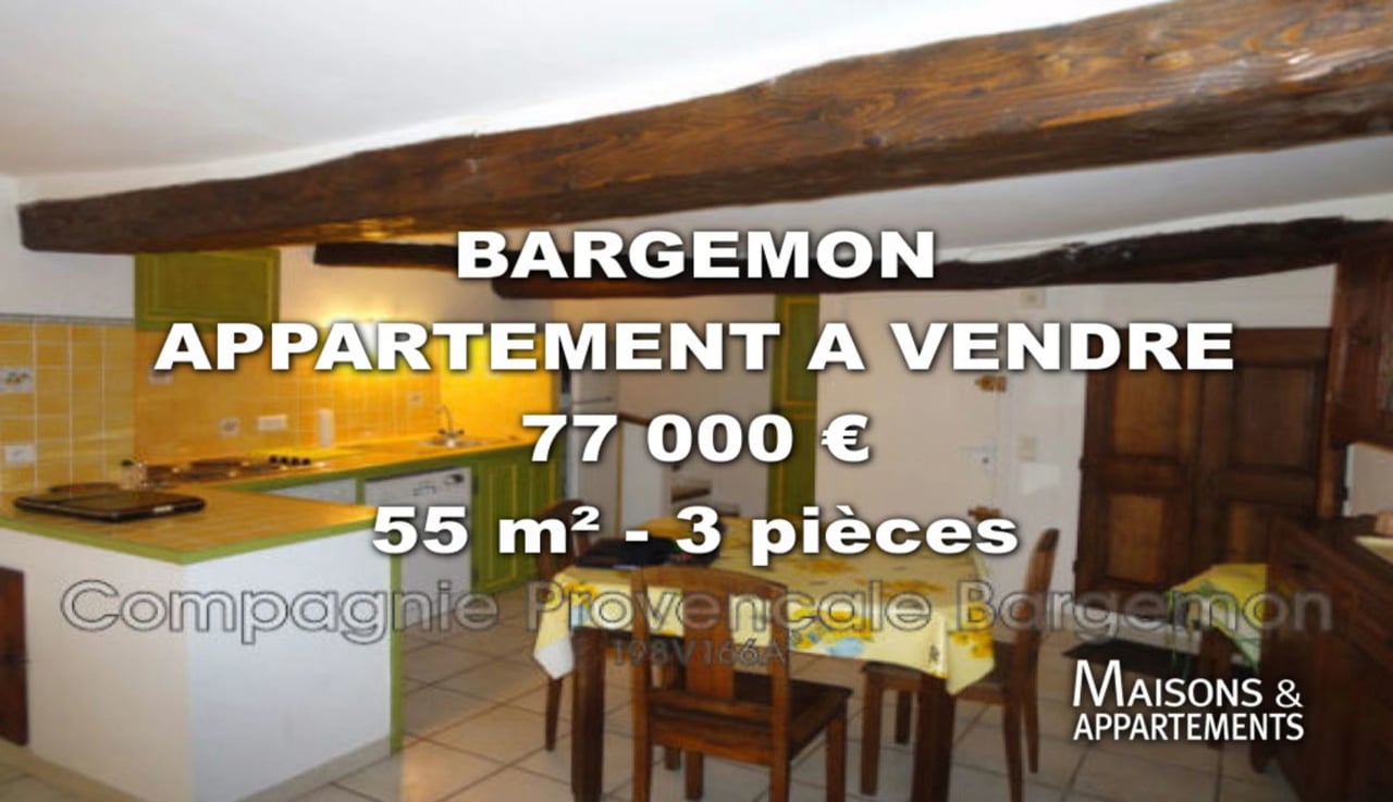 BARGEMON APPARTEMENT A VENDRE 77 000 € 55 m² 3 pièces on Vimeo