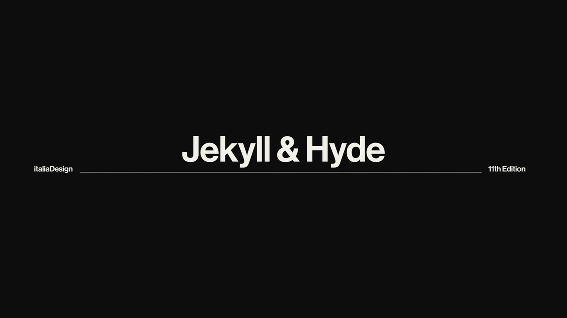 Jekyll & Hyde (italiaDesign2018)