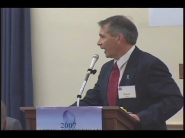 Mr. David Capps speaks at the 2007 summit