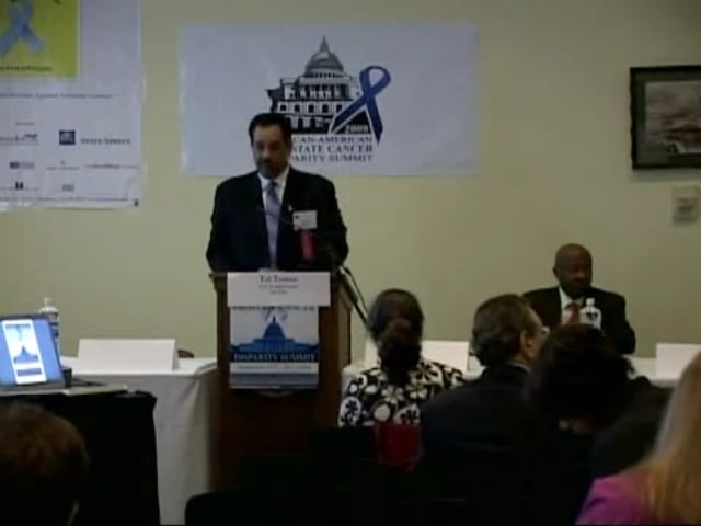 Summit Opening Address by Congressman Ed Towns (D-NY)