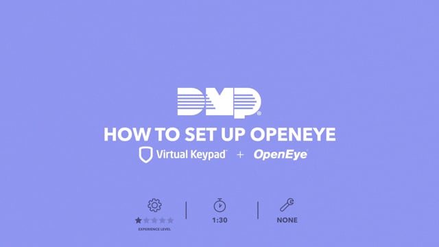 How to Set Up OpenEye in Virtual Keypad