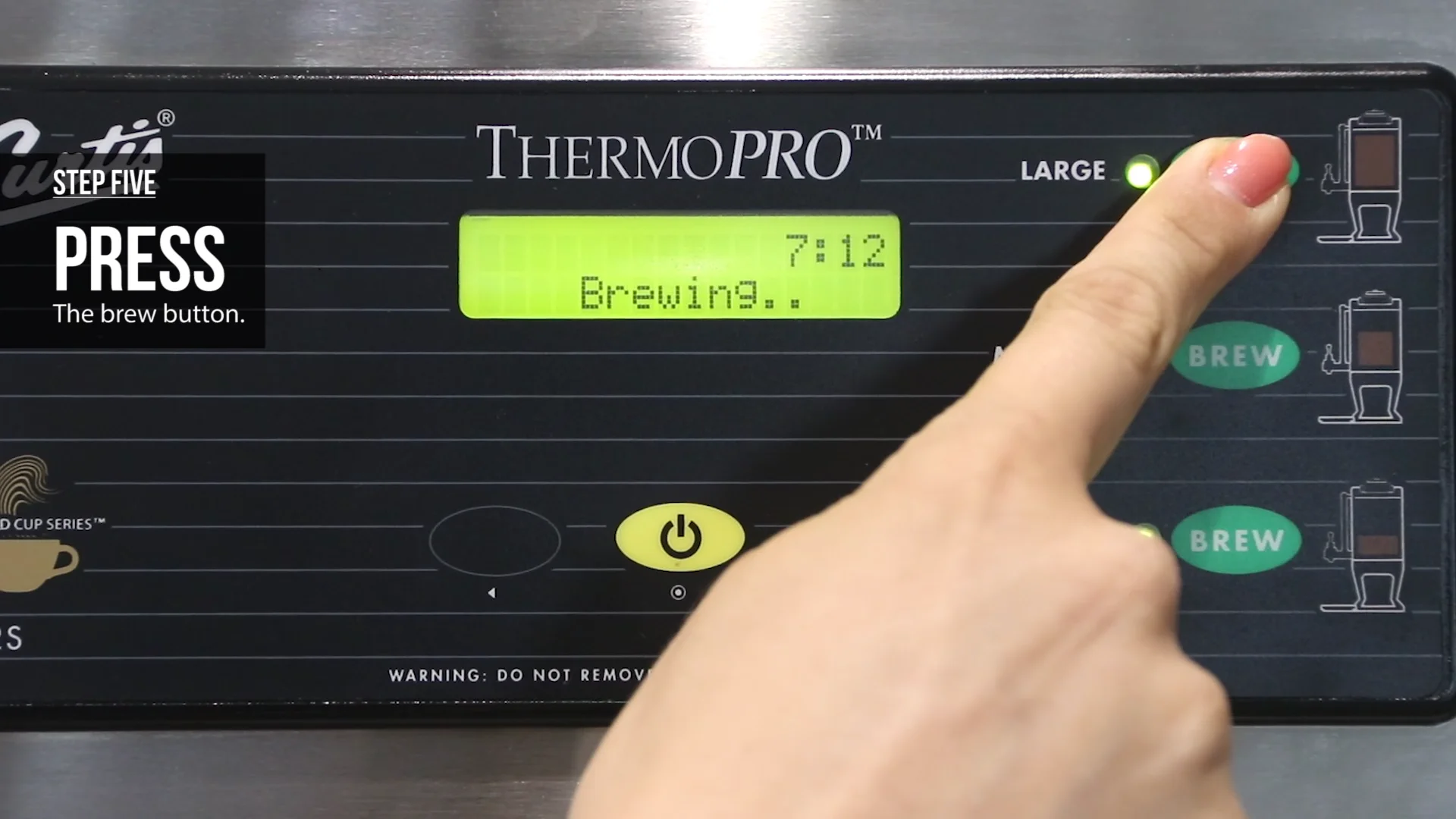 How to Operate the Curtis Airpot Thermal Commercial Coffee Brewer 