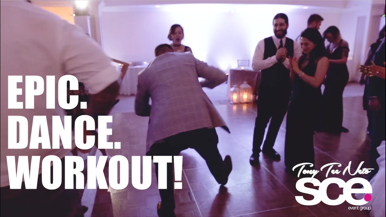 Real SCE Weddings - Rebekah & Jared Dance Workout - Carriage House - SCE Event Group - Tony Tee Neto