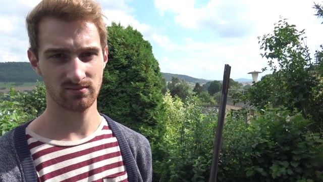 Jagdsituation Bock springt ab