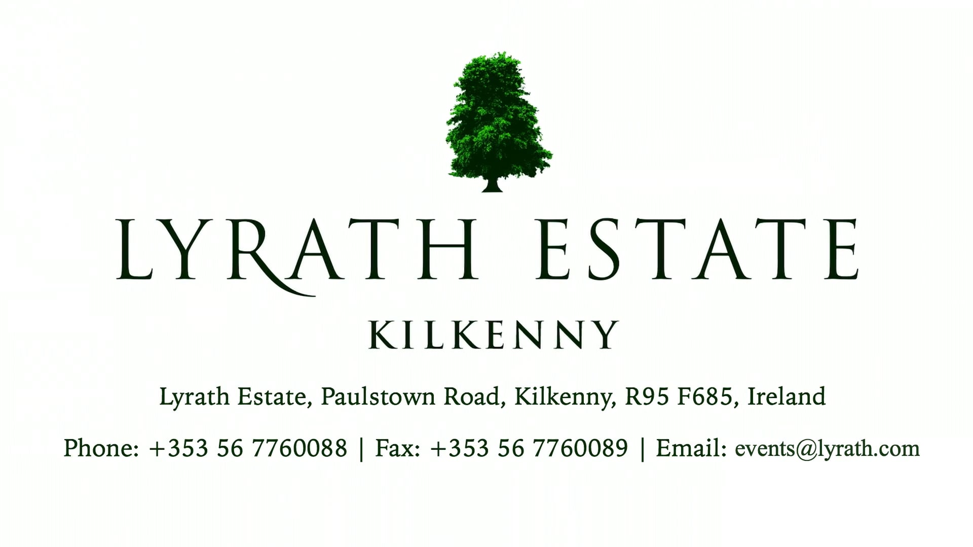 Weddings at Lyrath Estate