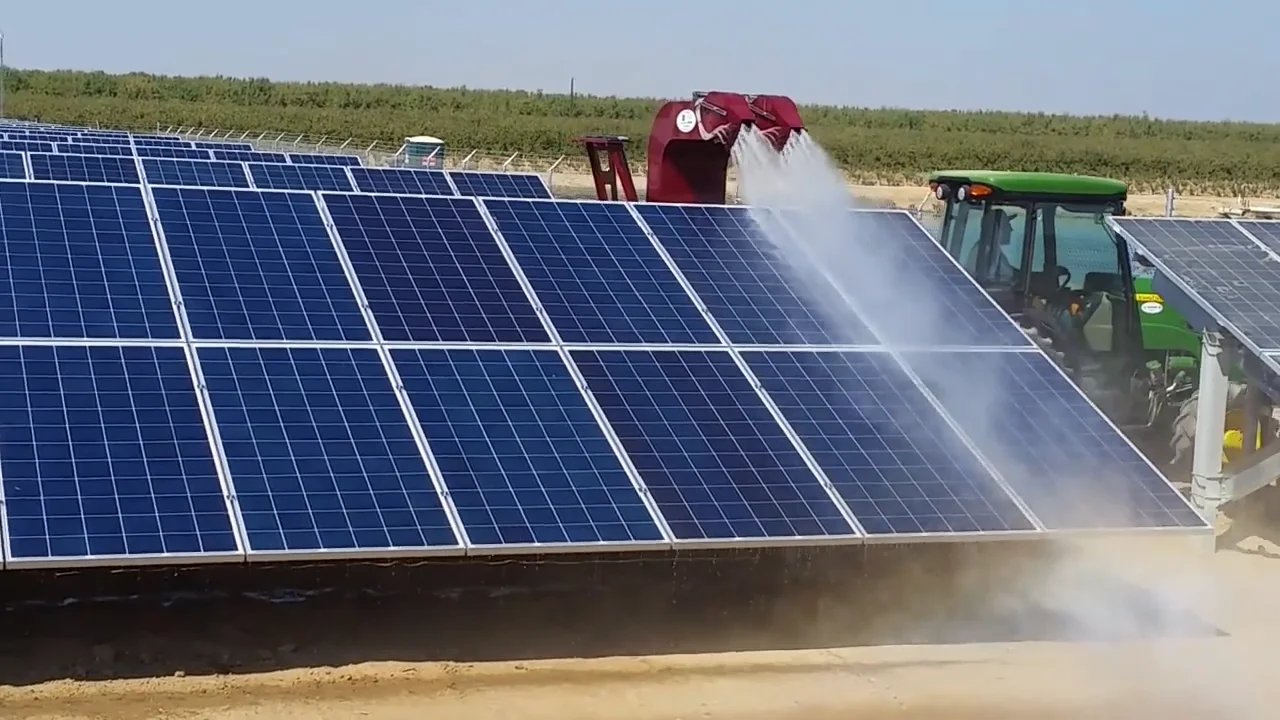 LectroBlast Solar Blaster Cleaning Solar Panels on Vimeo