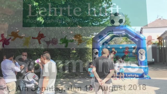 Sommerfest 2018 beim DRK mit Lehrte hilft - spielen