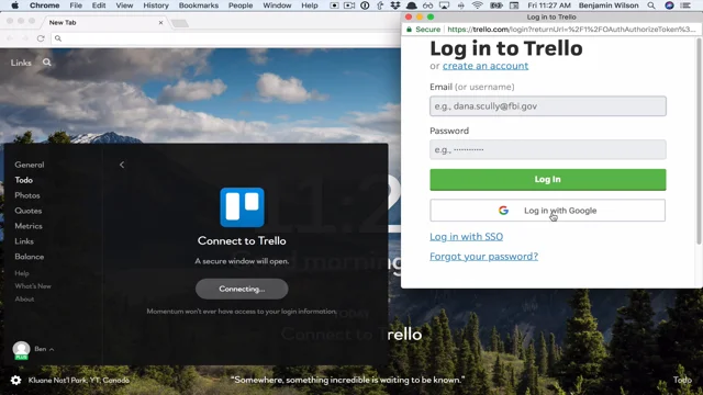 Log in to Trello