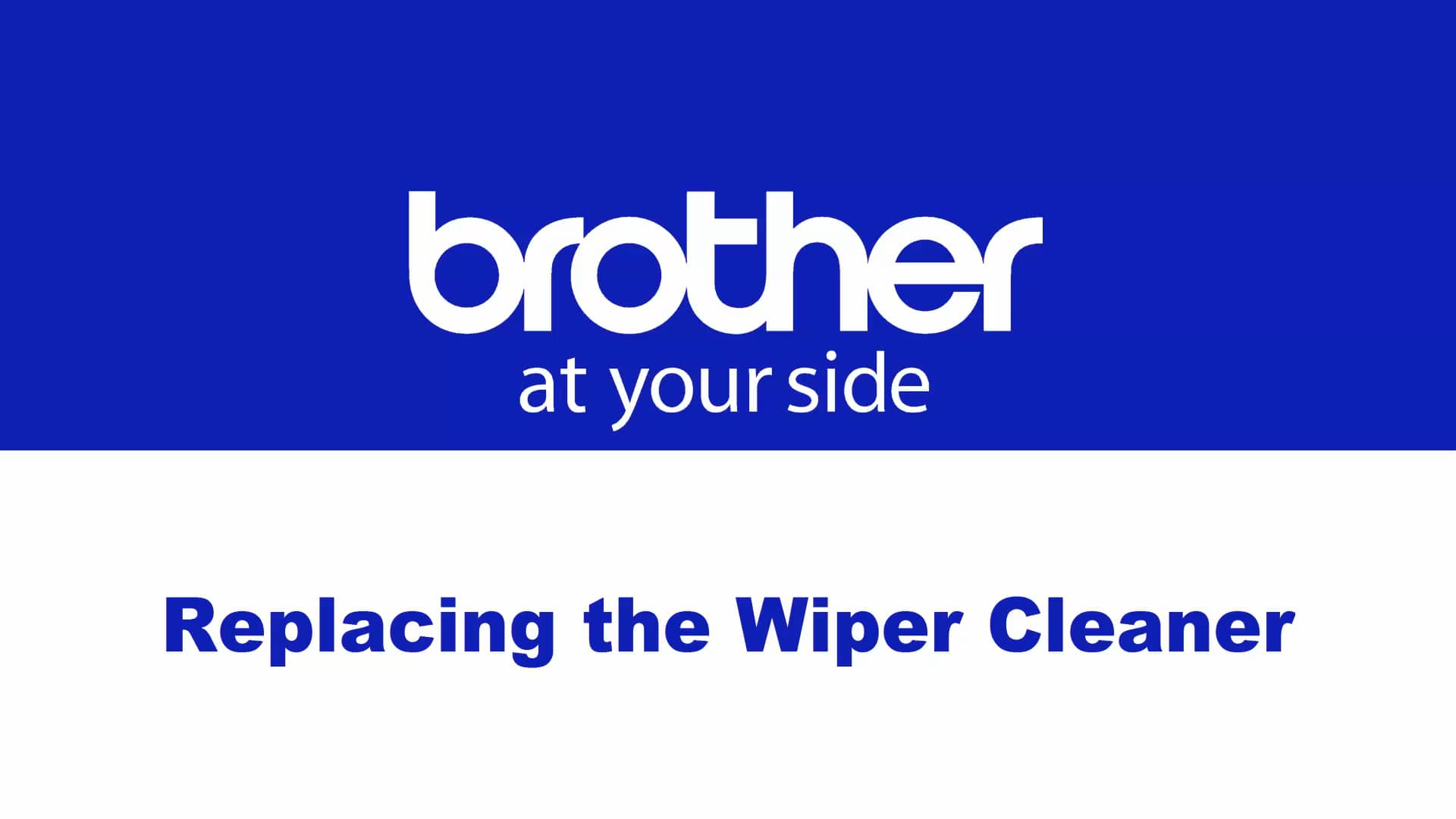 GTX Maintenance Replacing the Wiper Cleaner on Vimeo