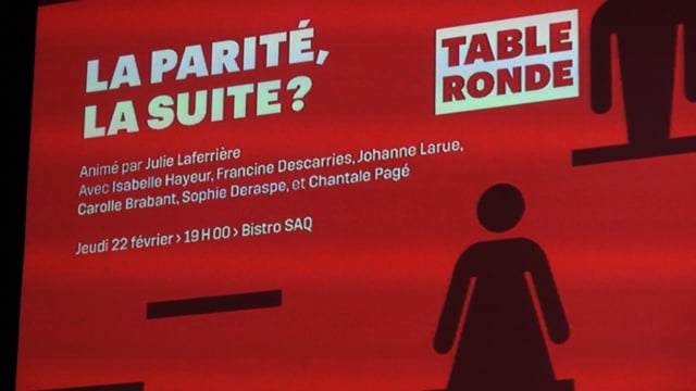 Table ronde - La parité, la suite?