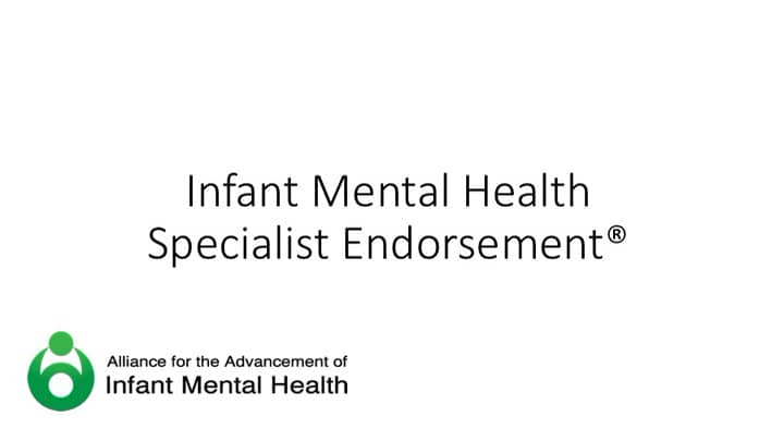 What is Infant Mental Health Specialist Endorsement®? (Part 1/2) on Vimeo