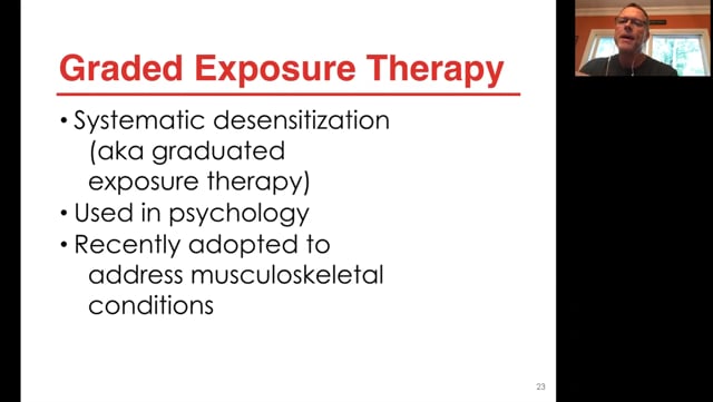  Graded Exposure Approach Manual Therapy