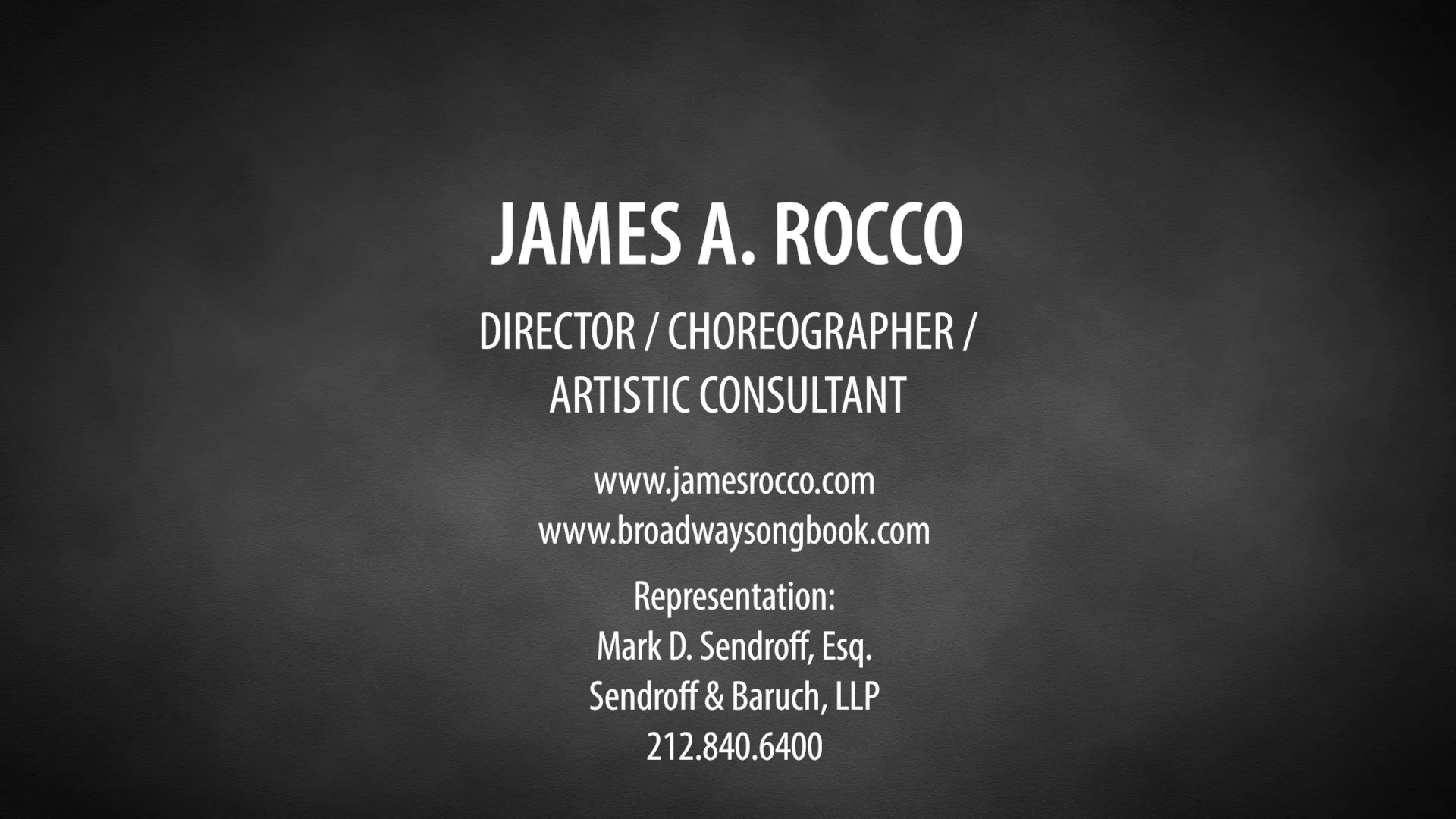 James A. Rocco Corporate Reel rep on Vimeo