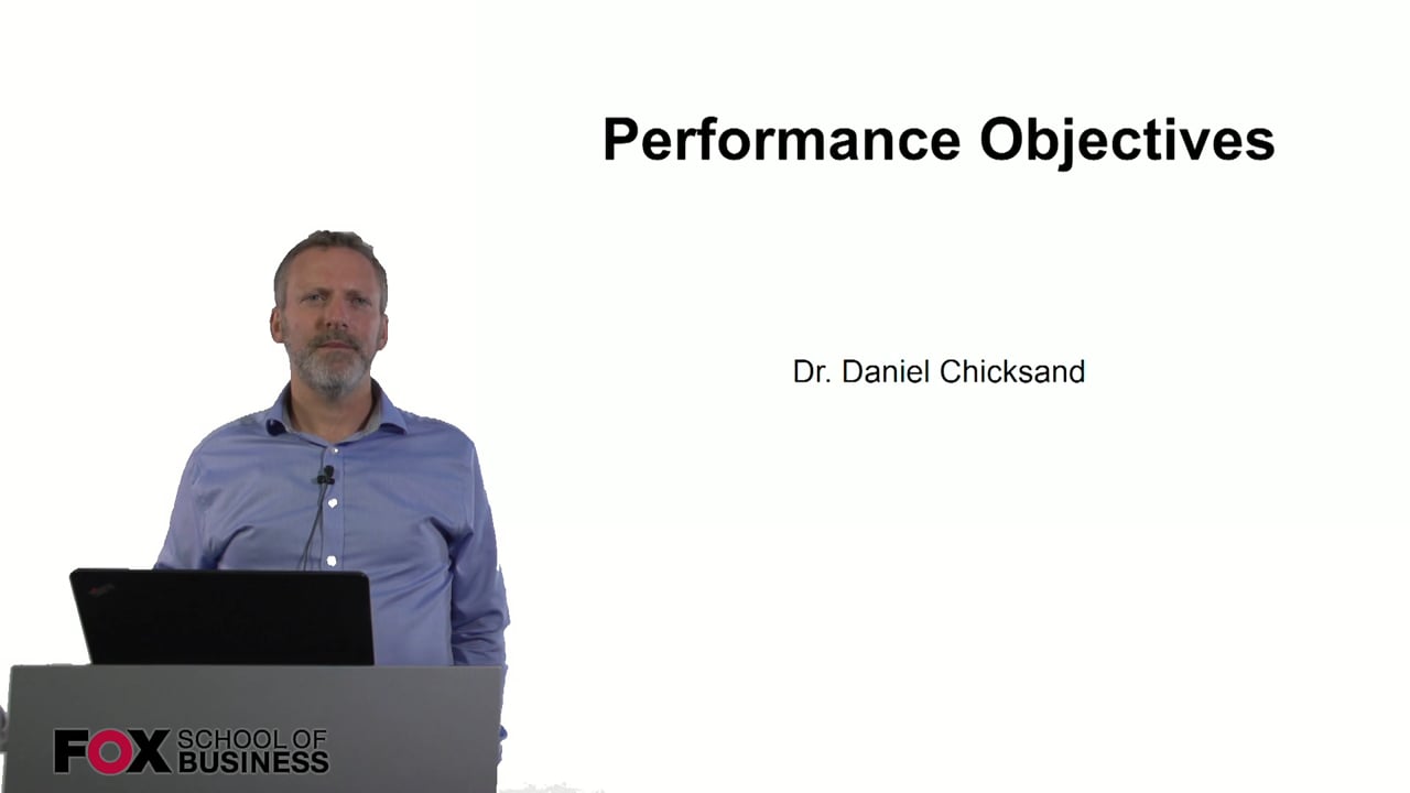 Performance Objectives