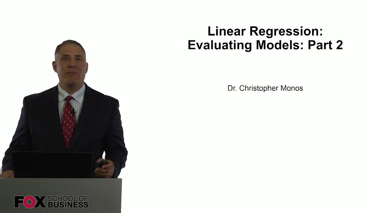 Linear Regression – Evaluating Models – Part 2