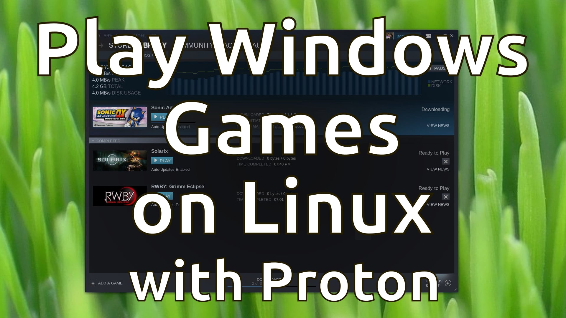 Steam Play with Proton (Valve's WINE for Steam)