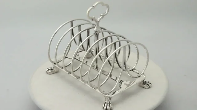 Silver Toast Rack, Victorian Silver for Sale