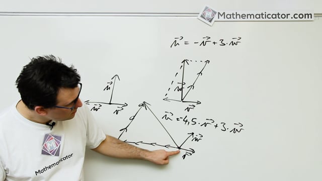 Analytická geometrie 16 - Vektory - Vektor jako lineární kombinace jiných vektorů když to nejde