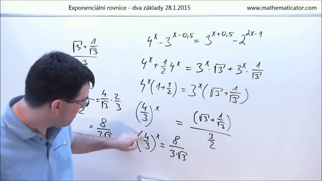 Exponenciální rovnice - dva základy 28. 1. 2015