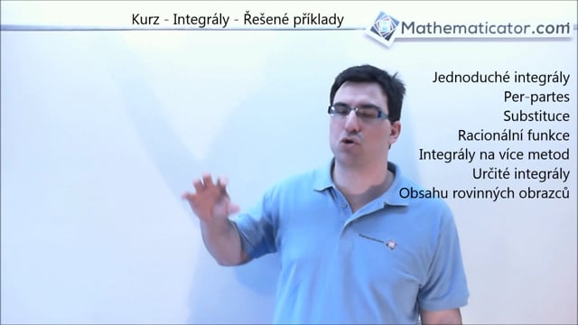 Kurz - Integrály - Řešené příklady