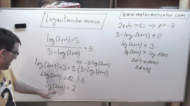 Logaritmická rovnice 25. 4. 2014 a