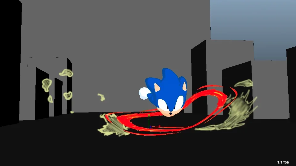 Sonic run test (with some 2D effects in there!) on Vimeo